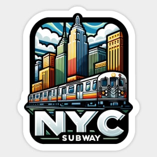 New York Subway NYC Subway Train Sticker